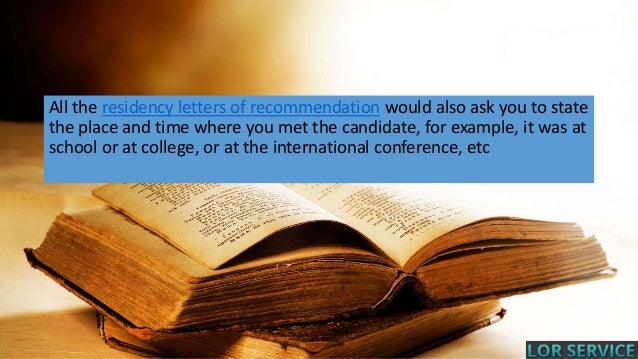 The Art Of Writing A Valuable Residency Letter Of Recommendation