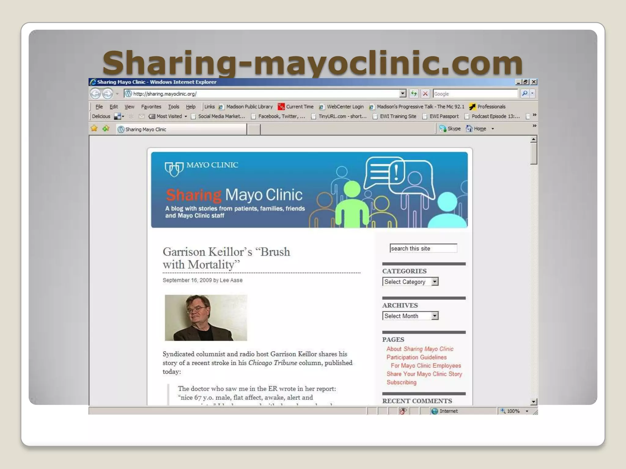 Sharing-mayoclinic.com