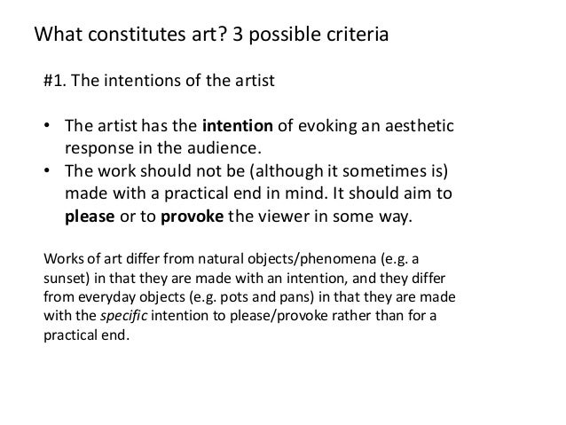 Arts Presentation For Tok 1