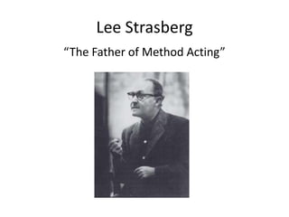 Lee Strasberg“The Father of Method Acting”