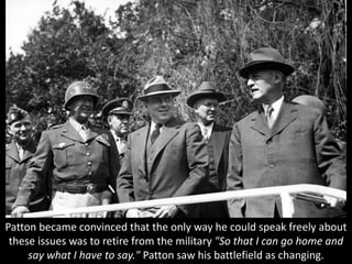 General George S. Patton, commander of the U.S. Third Army,
became military governor of the greater portion of the America...