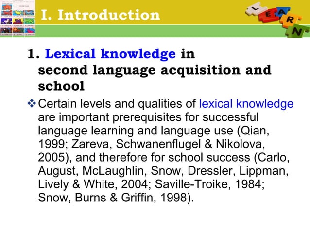 The assessment of deep word knowledge in young learners