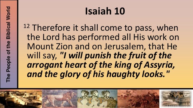 Image result for Isaiah 10:12