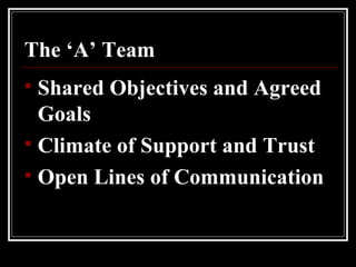 The ‘A’Team - Teamwork & Leadership