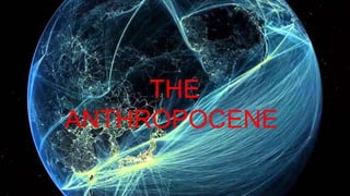 THE
ANTHROPOCENE
 