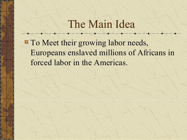 stages of the atlantic slave trade stages of the atlantic slave trade