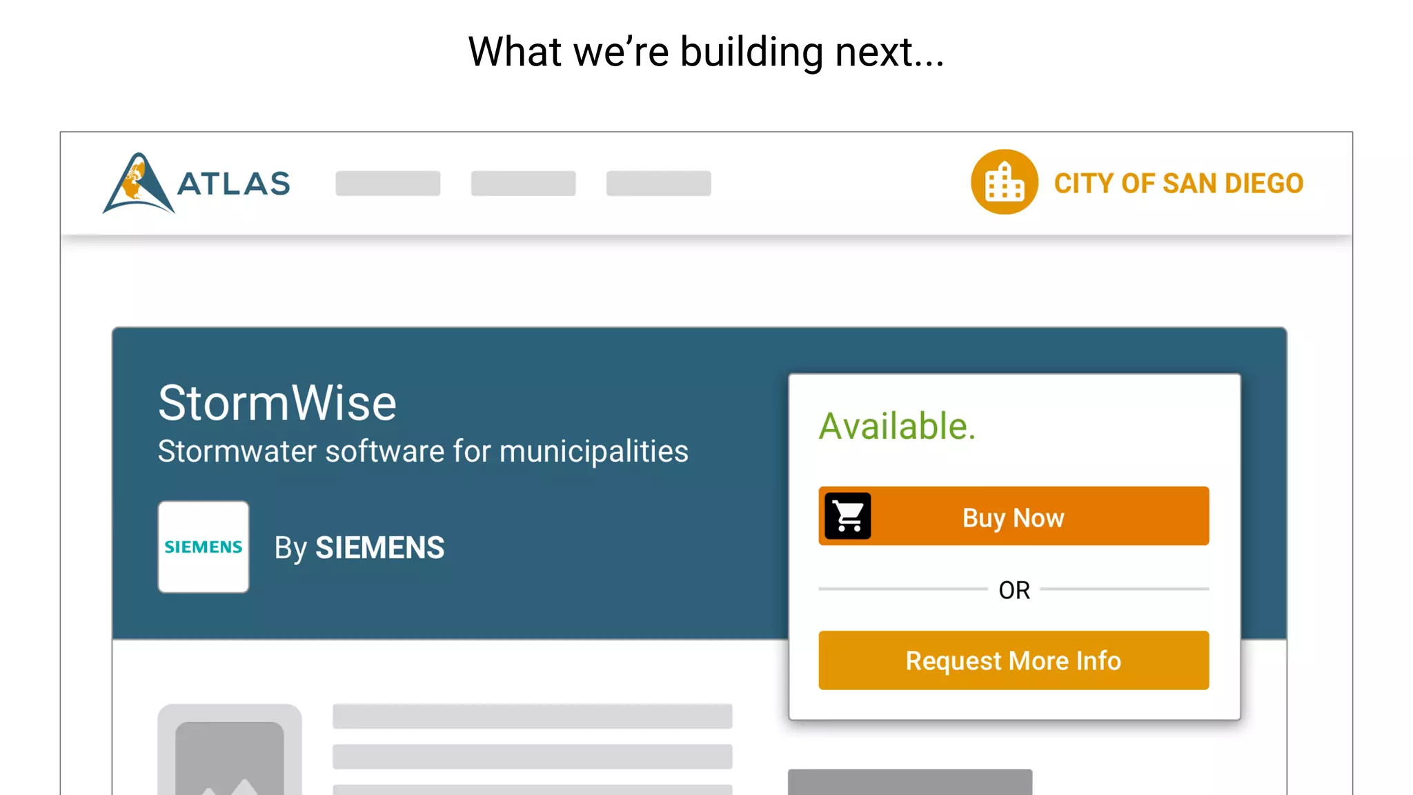 What we’re building next...