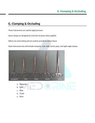 Comprehensive Guide to Surgical Theatre Instruments and Apparatus ...