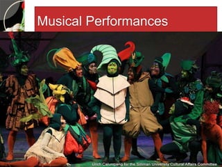 Theatre and performance arts on stage and on | PPTX