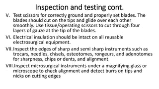 Scissors And Ronguers Testing Theatre Instrument reprocessing.pptx/pdf | PPTX