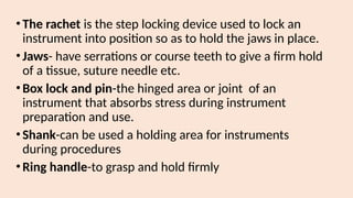 Instruments With Rachet Comprehensive Overview of Theatre Surgical Instruments and Their Uses ...