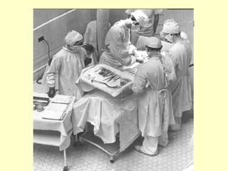 Surgical team operating on a
patient, c.1950s
 