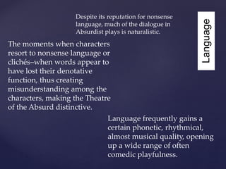 Theatre of the Absurd | PPTX