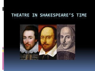 THEATRE IN SHAKESPEARE’S TIME
 