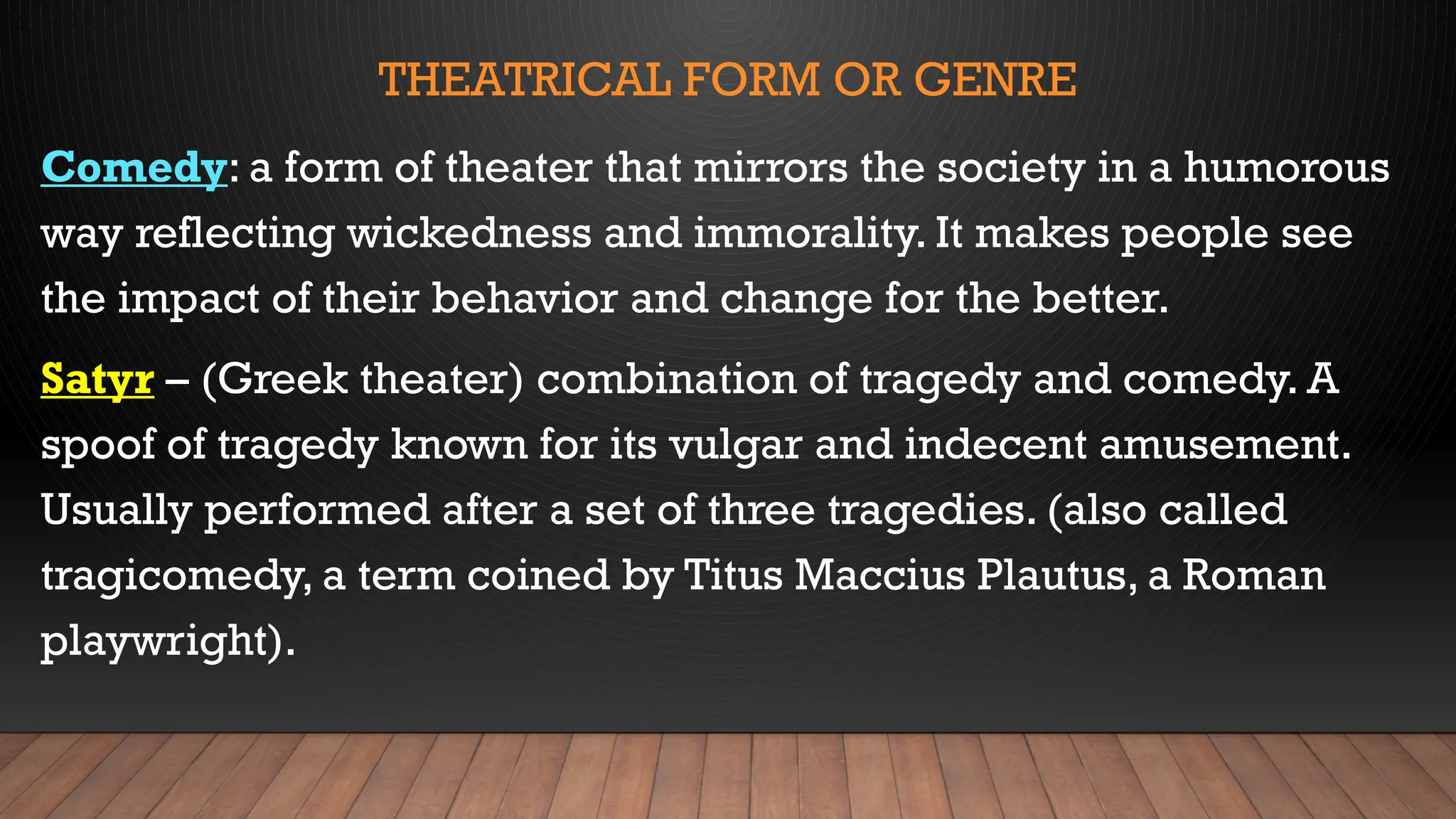 Theatrical Forms from Different Art Periods.pptx