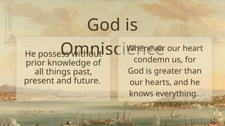 Incommunicable Understanding the Attributes of God: Communicable and Incommunicable ...