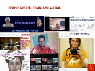 PEOPLE CREATE, REMIX AND WATCH.




                                  
 