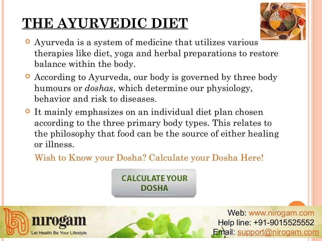The Ayurvedic Diet
