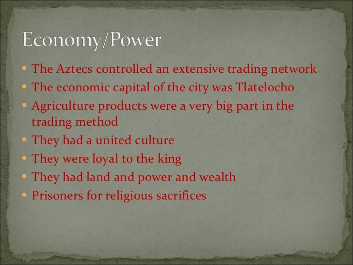 Trading system of the aztecs