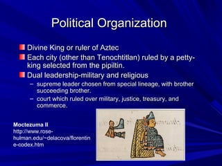 Aztec Political Structure