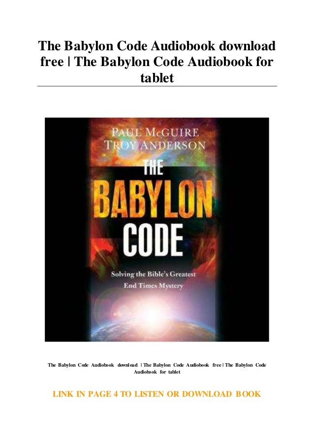 The Babylon Code Audiobook download free The Babylon Code Audiobook