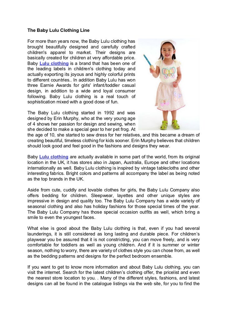 baby lulu clothing