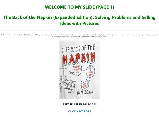 The Back Of The Napkin PDF Free Download The Back Of The Napkin PDF Free Download
