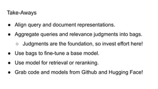 The Bag-of-Documents Model for Query Understanding and Retrieval | PDF