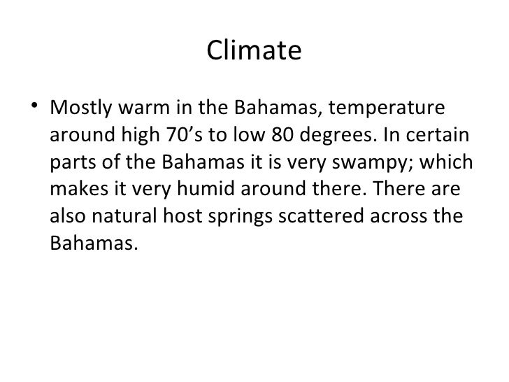 The bahamas