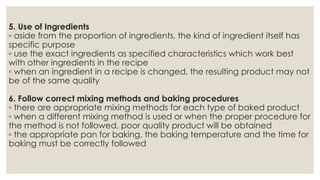 The Baking Ingredients The Baking Ingredients | PPTX