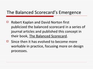 The Balanced Scorecard Powerpoint Final | PPT