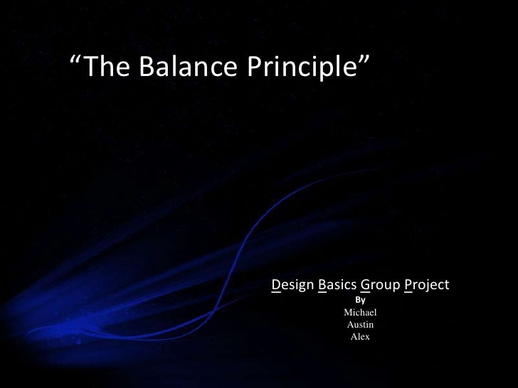 The Balance Principle