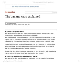 The banana wars explained