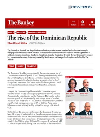 The Banker.The rise of the Dominican Republic.