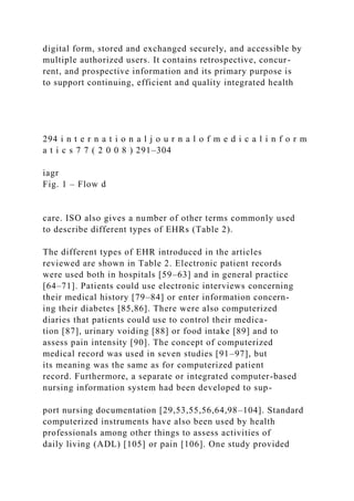 The Barriers to Electronic Medical Record Systems and How to O.docx