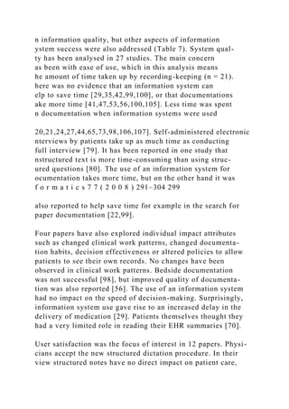 The Barriers to Electronic Medical Record Systems and How to O.docx