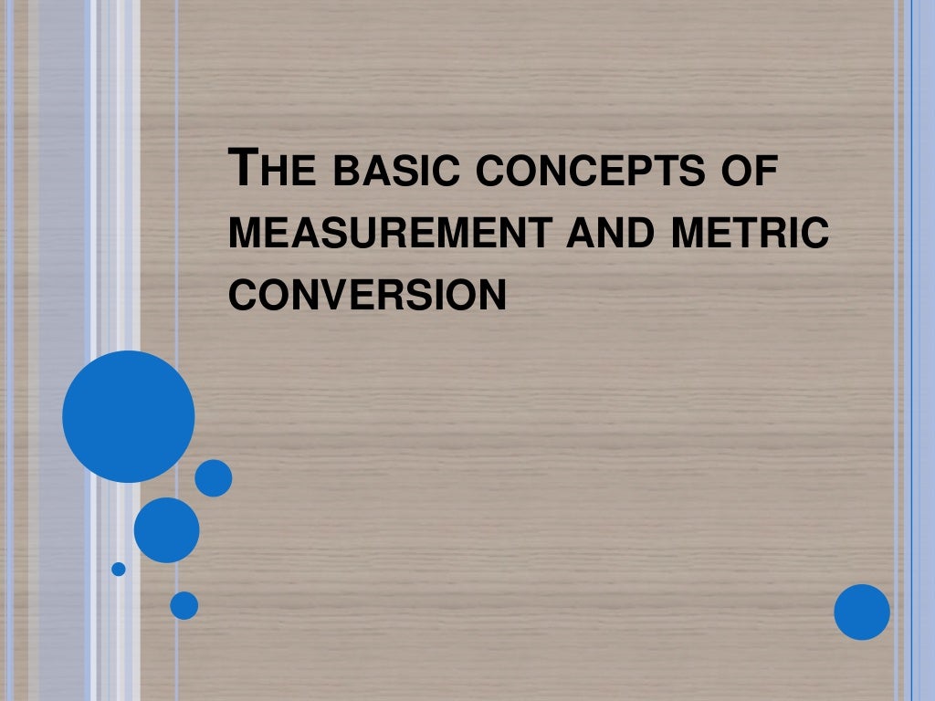 Basic Concepts Of Measurement – (PDF) Measurement Fundamentals: A ...