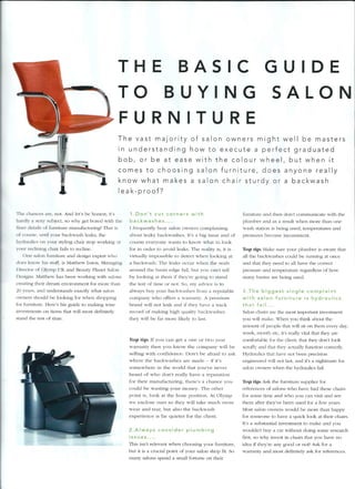 The Basic Guide to Buying Salon Furniture