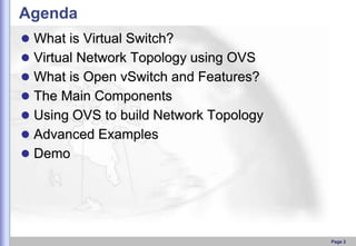 Open Virtual Switch Openstack openswitch basics | PPTX
