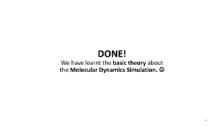 The Basic of Molecular Dynamics Simulation | PDF