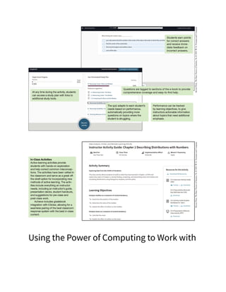 Using the Power of Computing to Work with
 