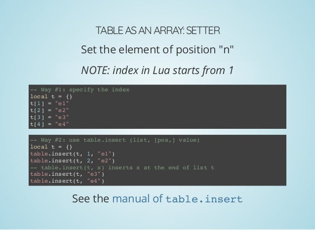 lua table insert associative array