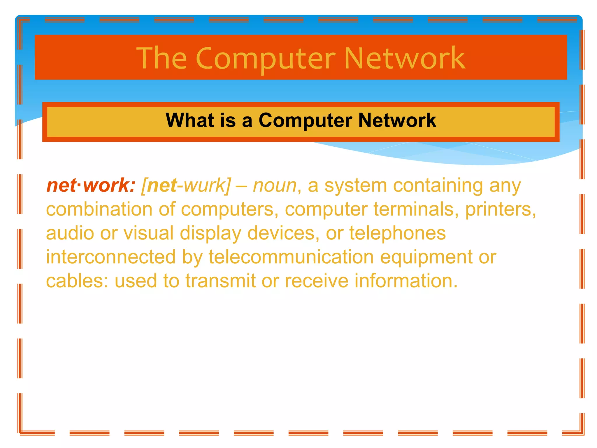 The basics of computer networking | PPT