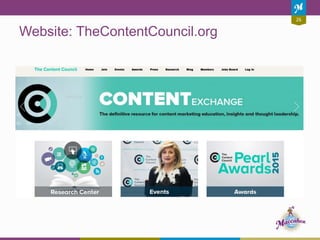 26
Website: TheContentCouncil.org
 