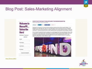 28
Blog Post: Sales-Marketing Alignment
http://brinx.it/BCh
 