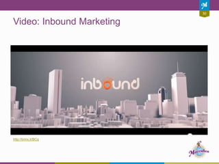 30
Video: Inbound Marketing
http://brinx.it/BCq
 