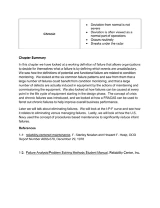 The Basics Of Failures