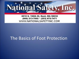 The Basics of Foot Protection
 