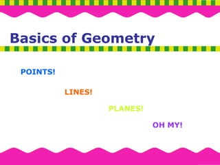 Comprehensive Introduction to the Basics of Geometry: Points, Lines ...
