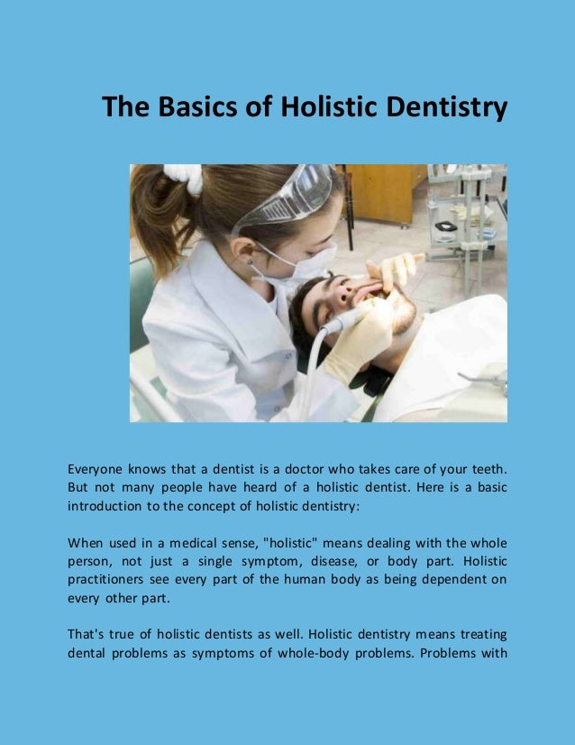 The Basics of Holistic Dentistry